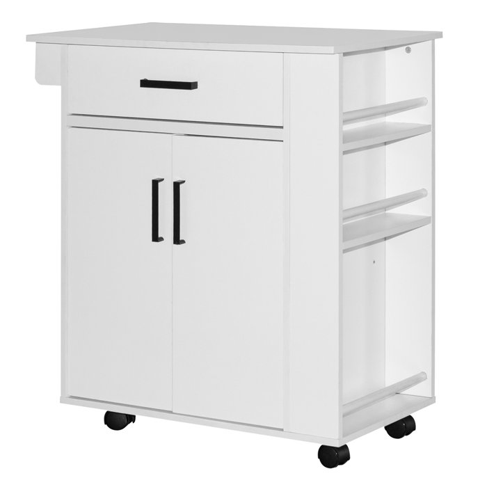 Latitude Run® 31.5'' Wide Rolling Kitchen Island & Reviews Wayfair
